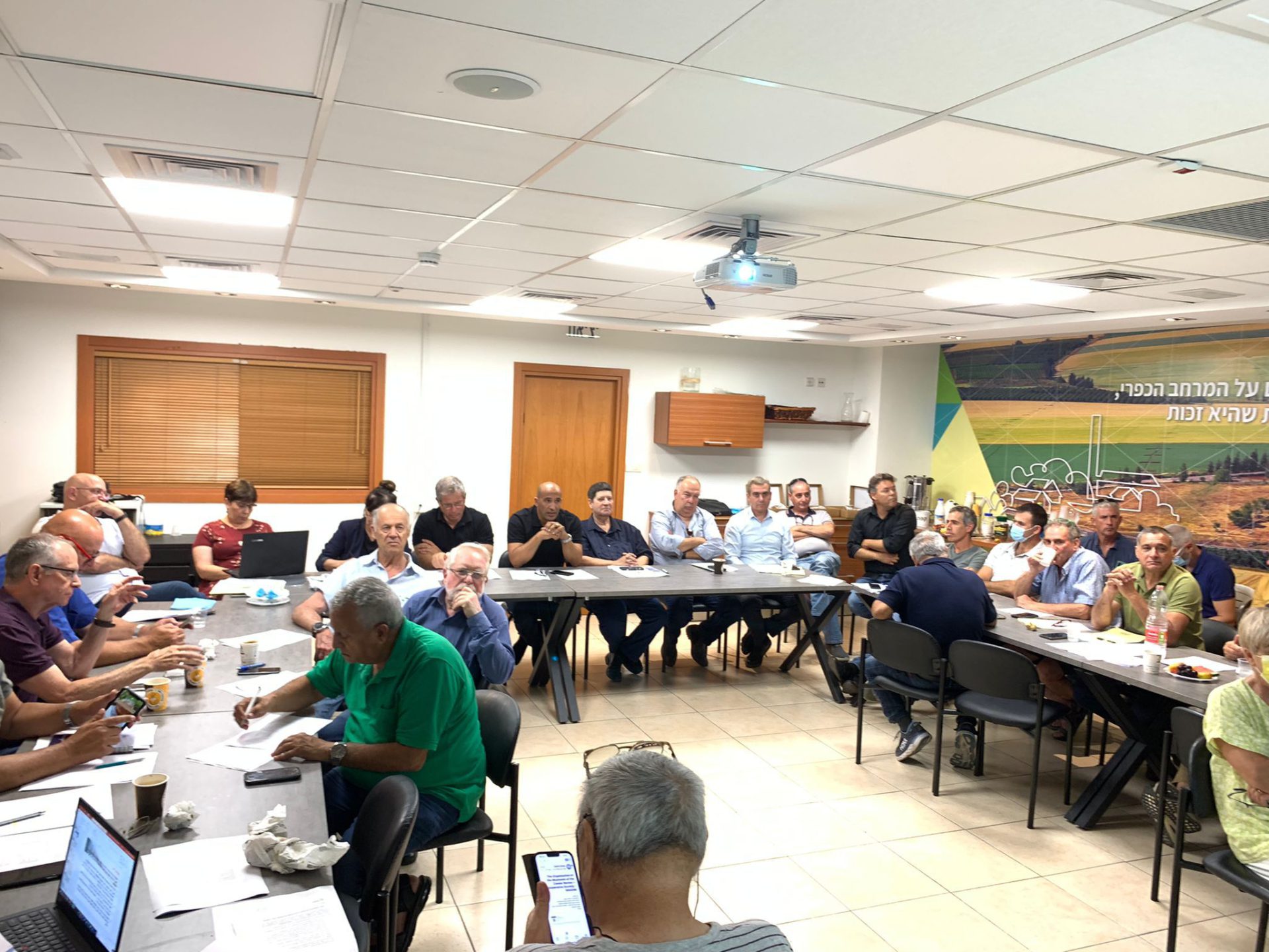 ישיבת הנהלת התאחדות חקלאי ישראל אתמול