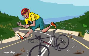 תאונה לרוכב האופניים