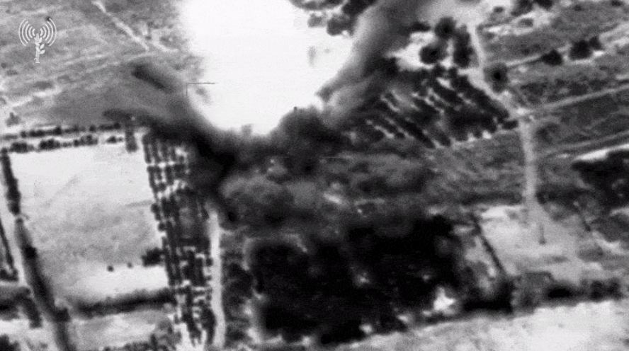 תקיפה של משגרי רקטות עי חיל האוויר שלנו צילום דוצ