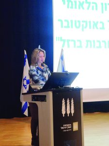 שלומית שיחור רייכמן בטיקס הזיכרון לנופלי ונופלות ה 7 באוקטובר ומלחמת חרבות הברזל