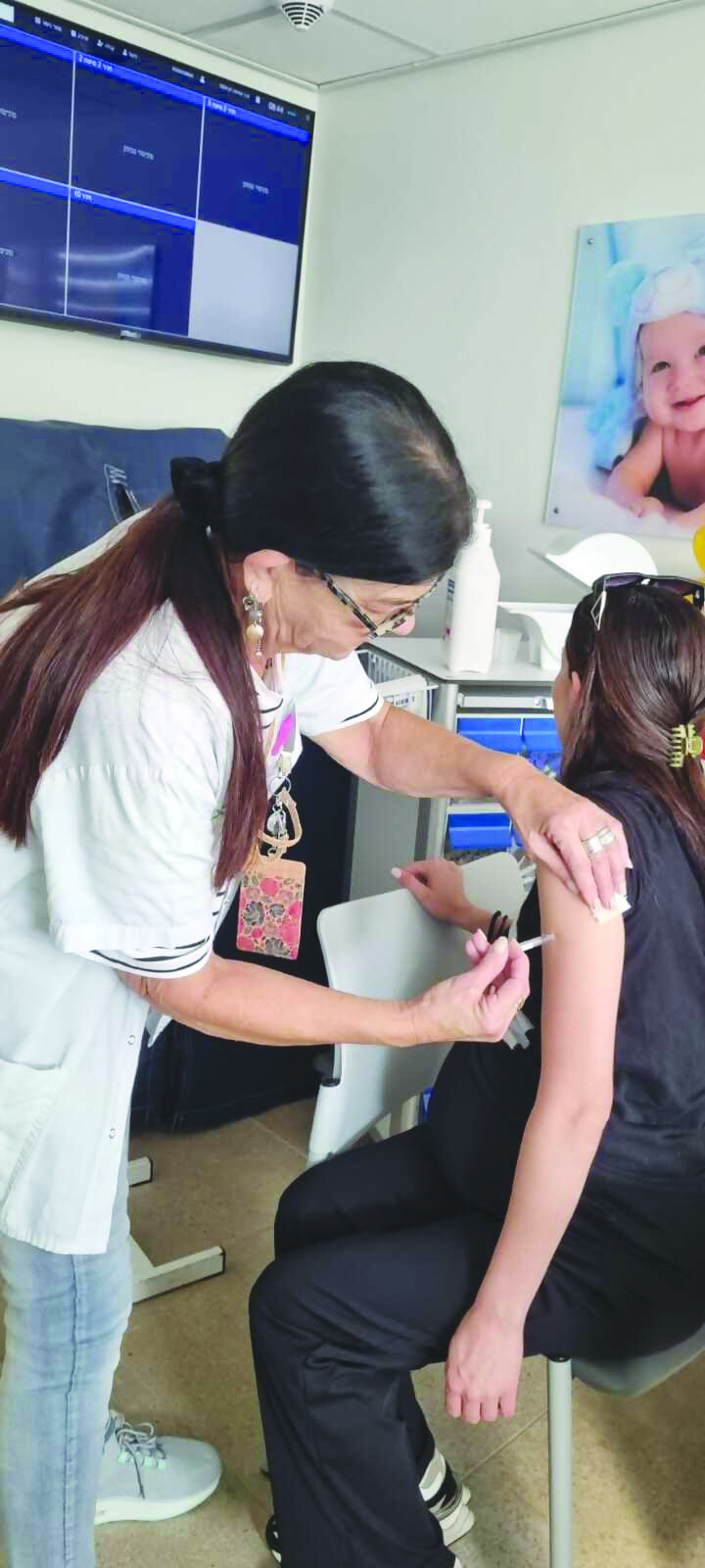 חיסון שפעת אישה בהריון במרכז בריאות האישה לין