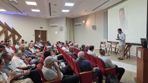 ערן דורון בפסגת דה מלאך. קרדיט דוברות מועצה אזורית רמת הנגב