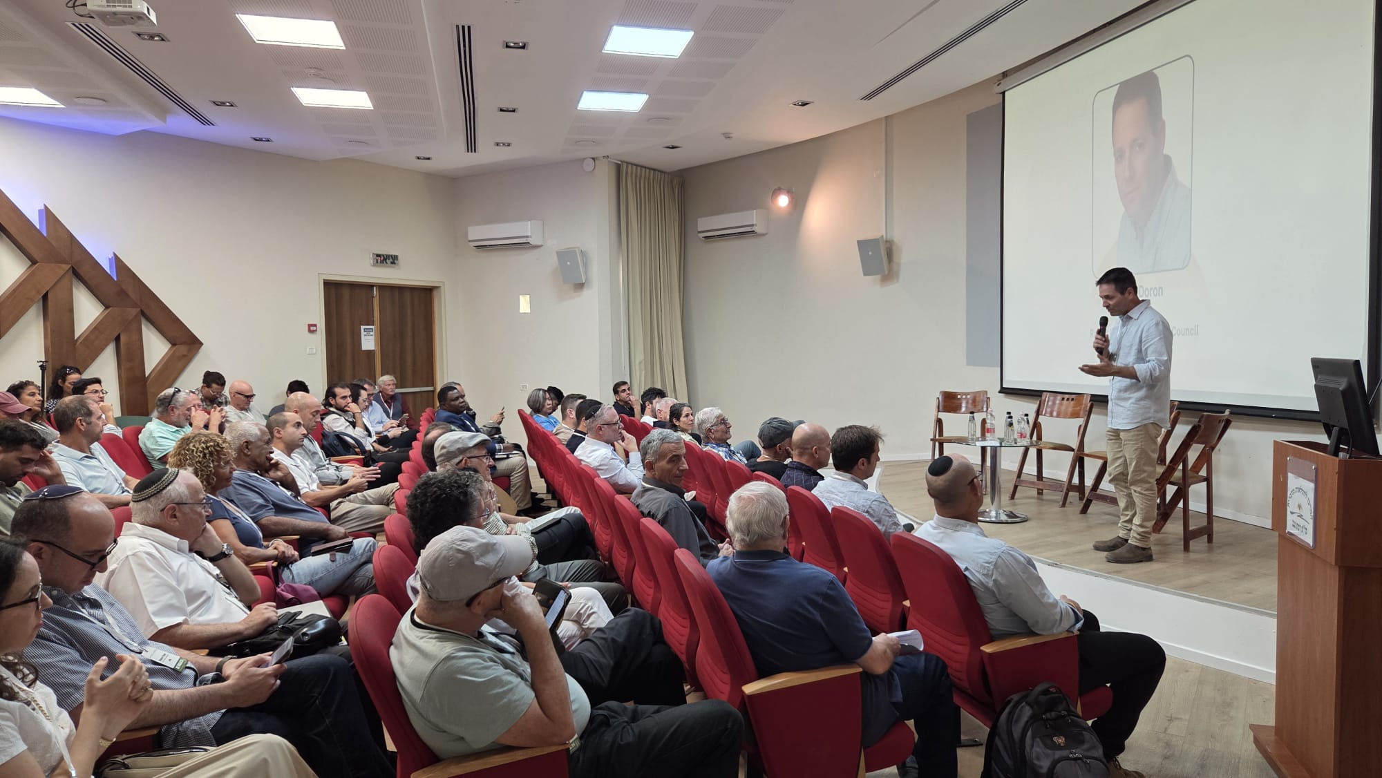 ערן דורון בפסגת דה מלאך. קרדיט דוברות מועצה אזורית רמת הנגב