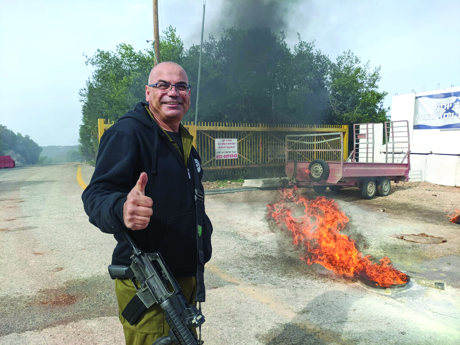 שלומי חתן רבשצ מושב שתולה בתרגיל כיבוי אש