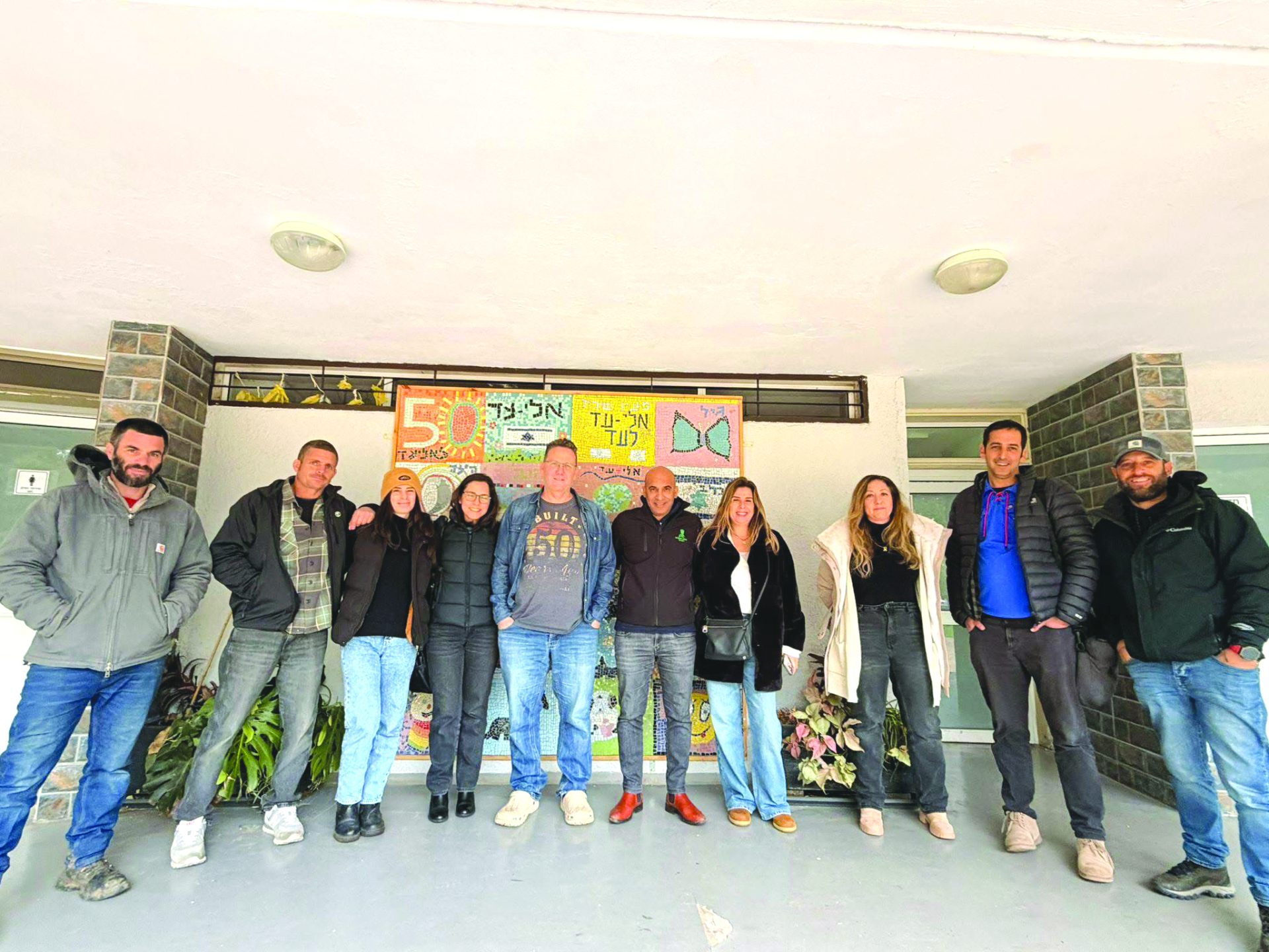 חברי מטה תנועת המושבים במושב אליעד