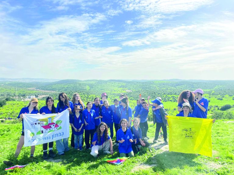 חניכי בני המושבים של מושב גיבתון במסגרת הטיול של מואז ברנר