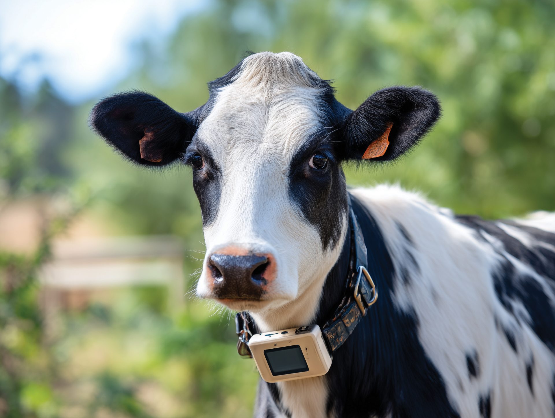 a8d1d122 Black and white cow with a collar transmitter chaos 7069fa9e 0327 4225 97a5 473208e7e77f