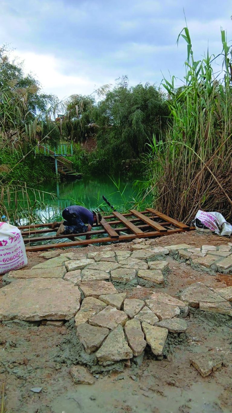 פעילי ארצנו משקמים את עין ארנון