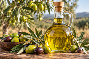 Golden Olive Oil in the Grove