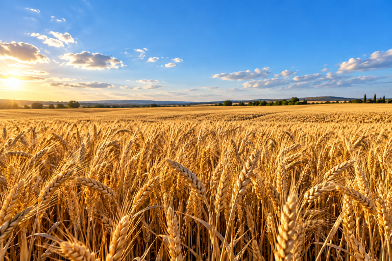 Golden Wheat Field at Sunset