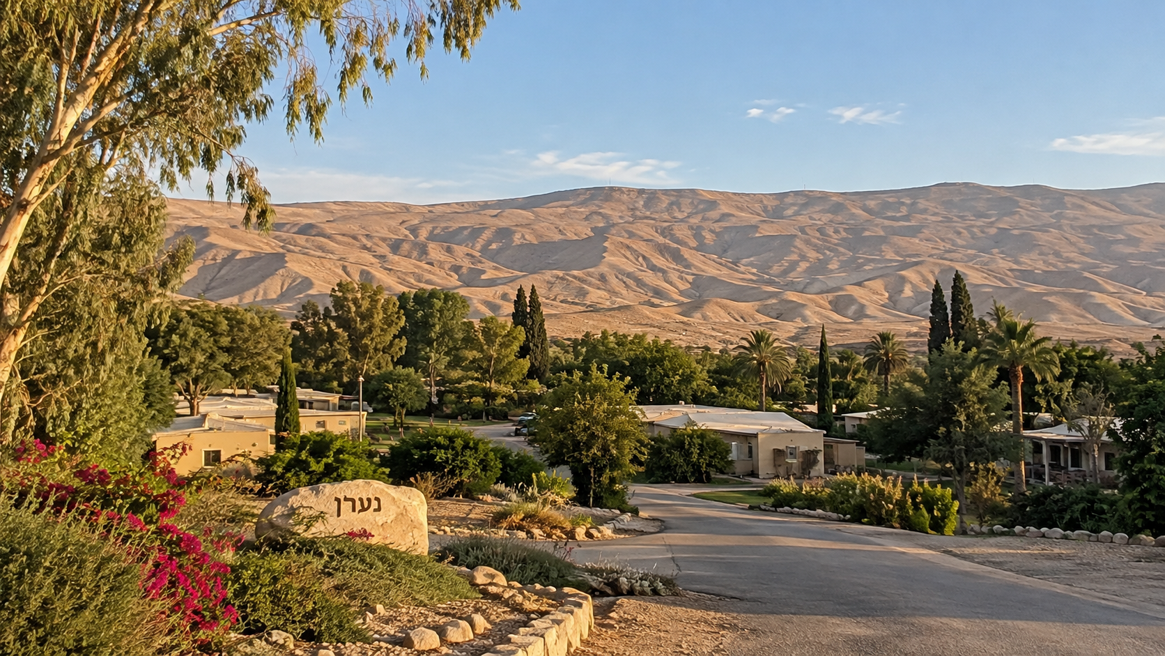 Nar'an Settlement Among Desert Hills